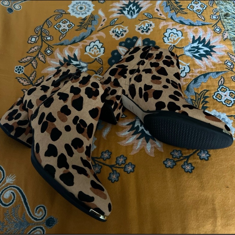 Leopard Print Ankle Boots